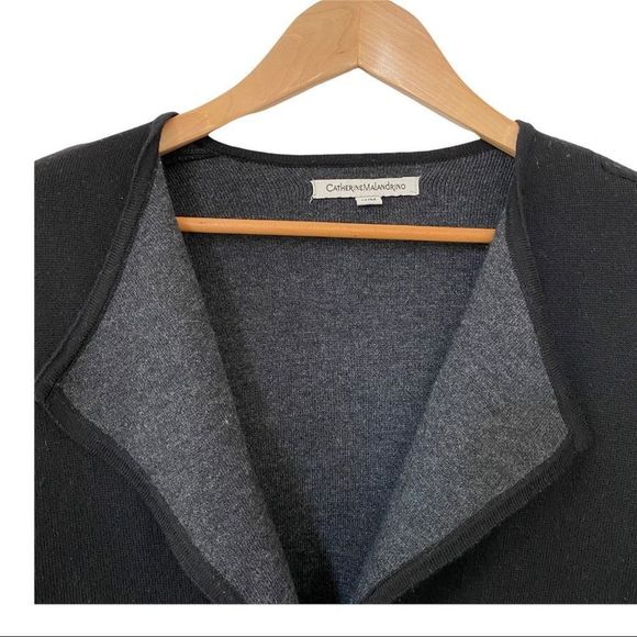 Catherine Malandrino single button black cardigan - Picture 2 of 7